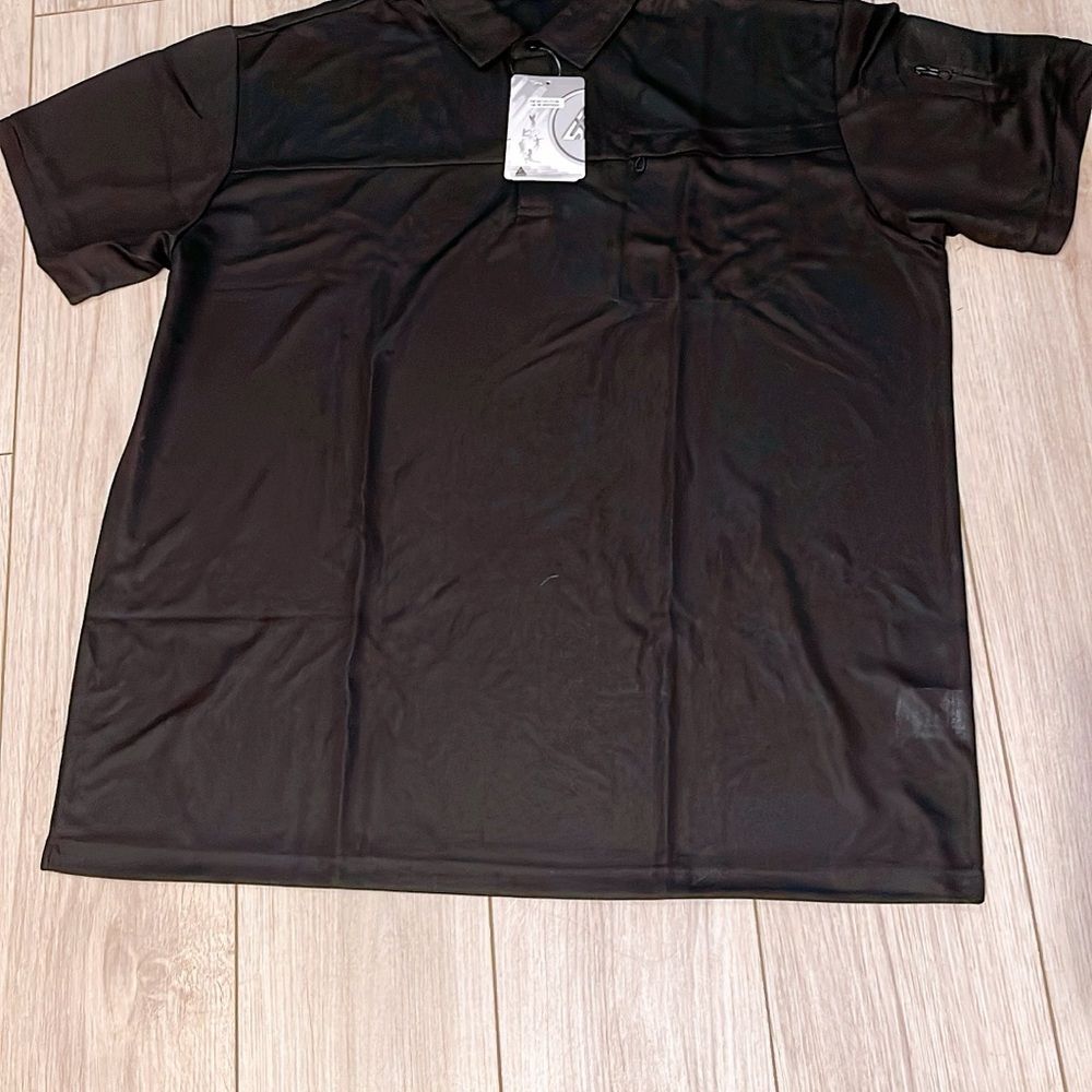 New Speed Your Run Black Men’s T Shirt Collared XXL